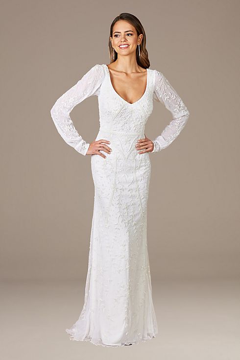 Lara Gigi Romantic Long Sleeve Wedding Dress Image 1
