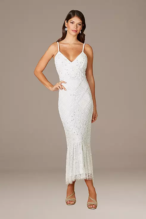 Lara Fae V-Neck Spaghetti Strap Wedding Gown Image 1