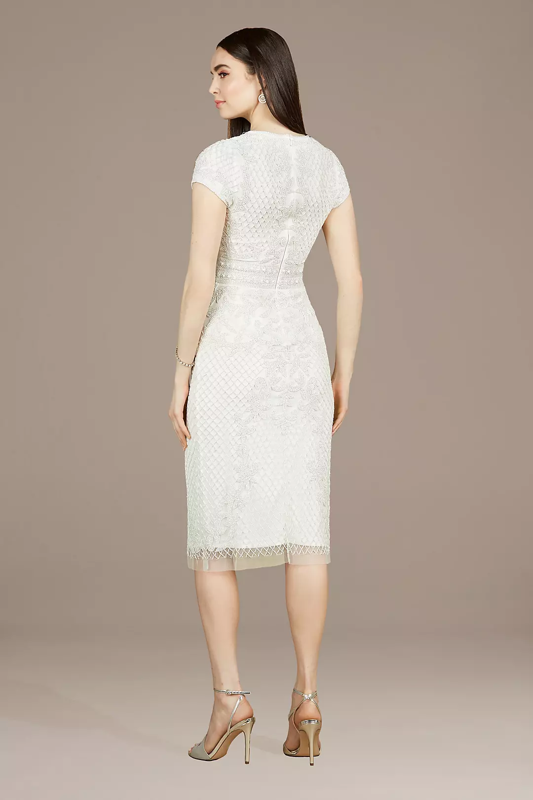 Lara Harmony V-Neck Beaded Midi Dress Image 2