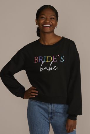 Embroidered Colorful Brides Babe Sweatshirt