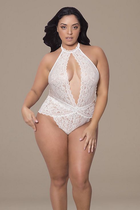 Oh La La Cheri Allison Lace Plus Size Bodysuit Image 1