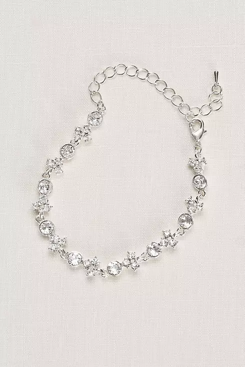 Clustered Crystal Bracelet Image 1