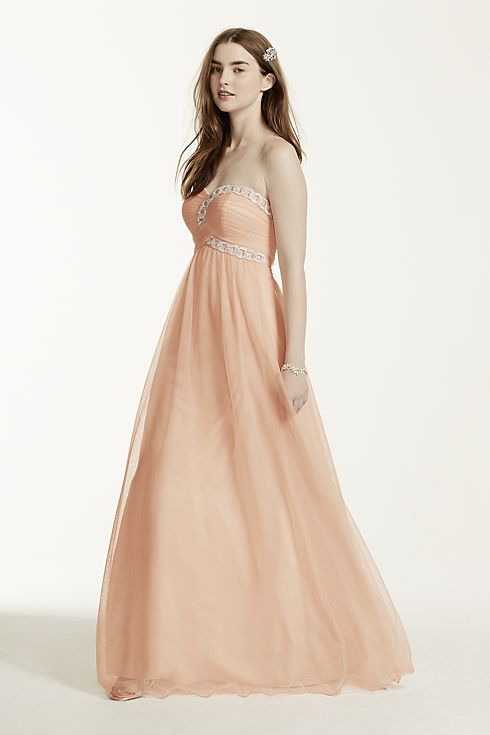 Strapless Beaded Bodice Ball Gown Image 5
