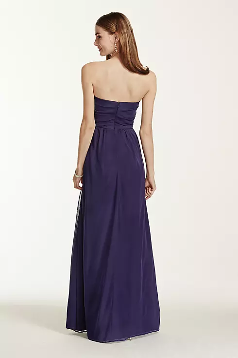 Strapless Jersey Dress with Beaded Bodice Image 2