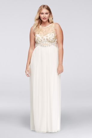 tank top prom dress