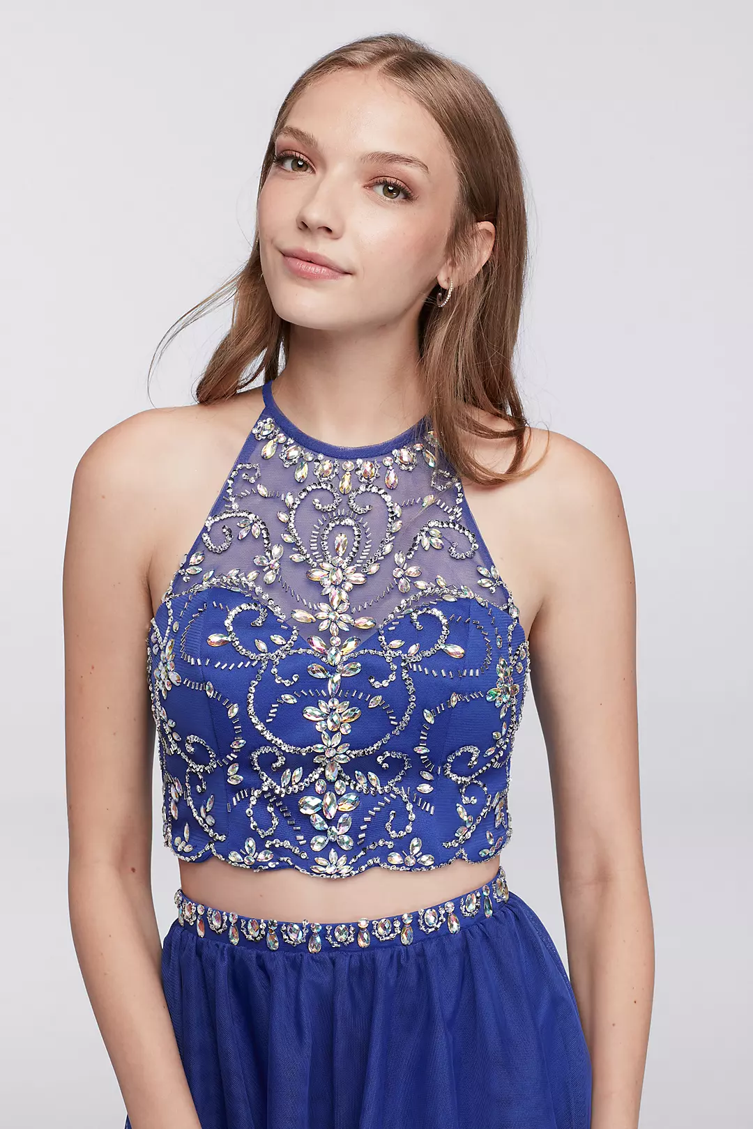 Homecoming Halter Crop Top and Matching Skirt Image 3