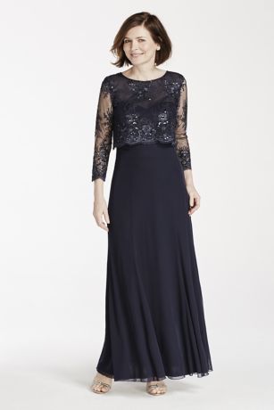david's bridal jersey dress