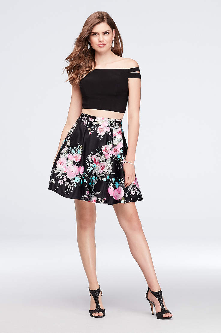 Coral Reef Print Evening Dresses