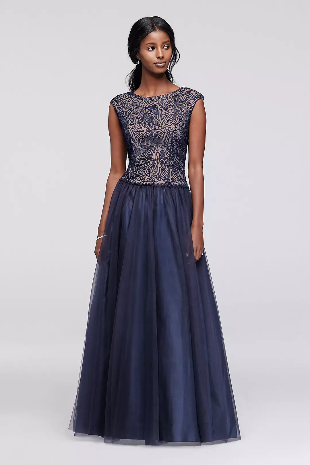 Tulle Ball Gown with Embroidered Bodice Image