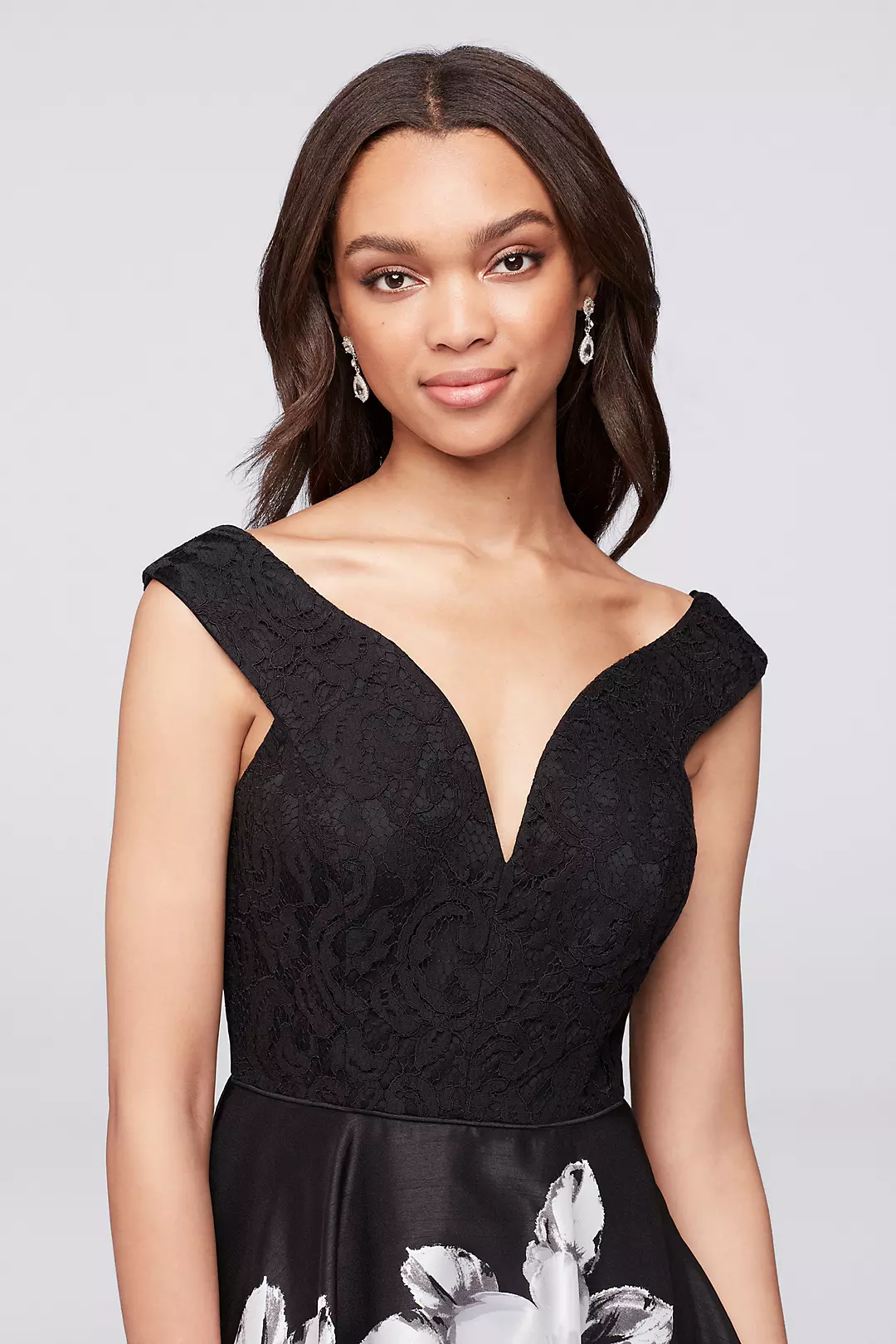 Off-the-Shoulder Sweetheart Fit-and-Flare Dress Image 3