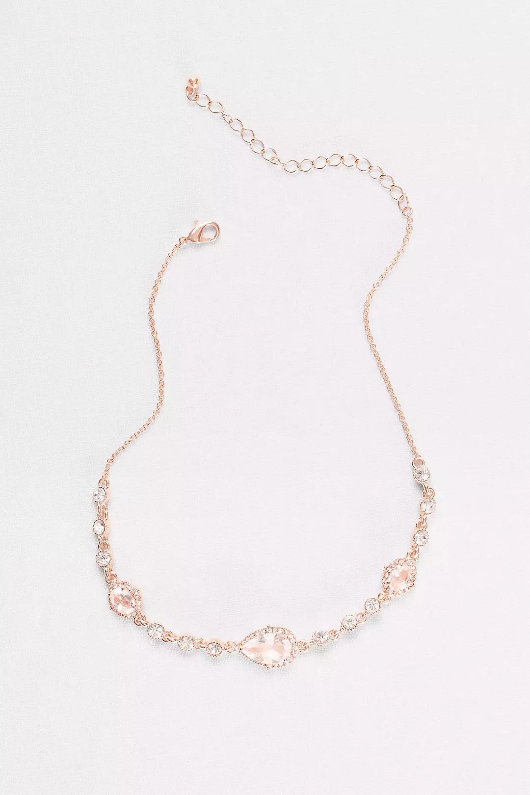 Pear-Cut Crystal Choker Necklace Image