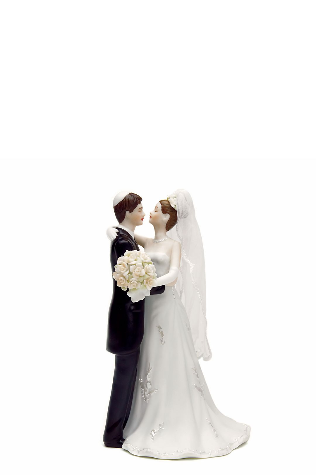 Traditional Jewish Bride and Groom Cake Topper Image 1