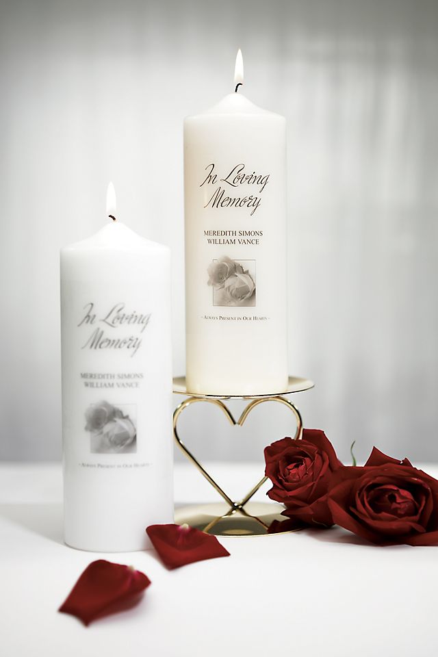 Personalized Memorial Pillar Candle Image 3