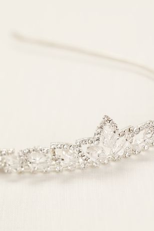 Crystal Beaded Tiara David's Bridal