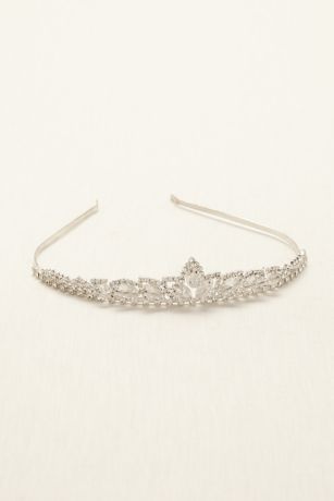 Crystal Beaded Tiara David's Bridal