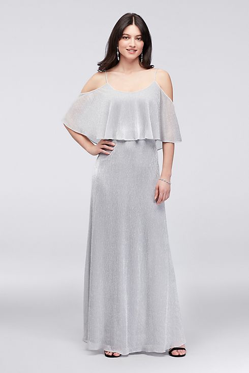 Sparkling Off-the-Shoulder Dress with Flounce Image 4