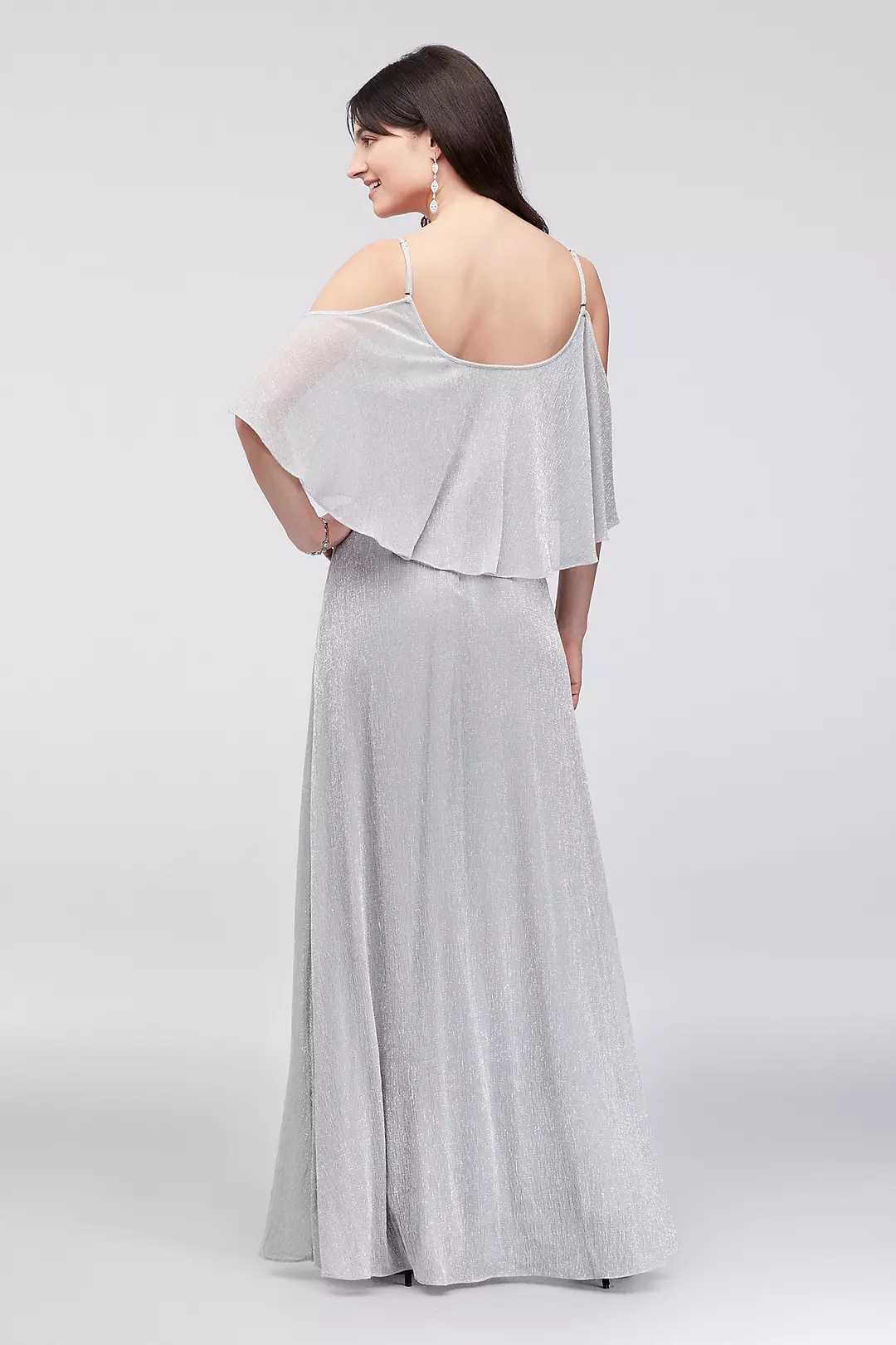 Sparkling Off-the-Shoulder Dress with Flounce Image 2