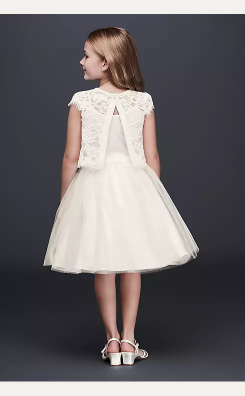 Lace and Tulle Two-Piece Flower Girl Dress Image 2