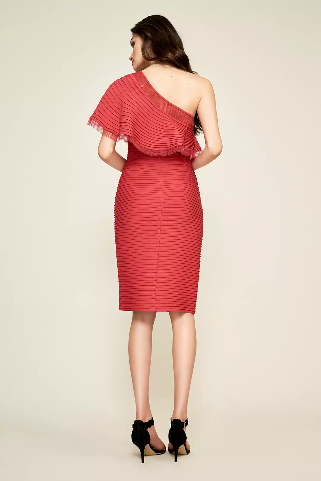 Addison One-Shoulder Pintuck Jersey Dress Image 2