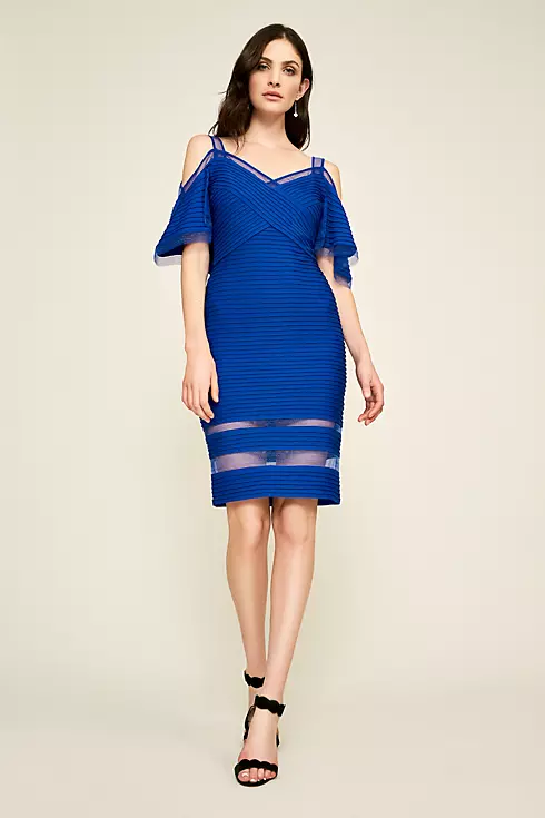 Maliah Cold Shoulder Pintuck Jersey Dress  Image 1