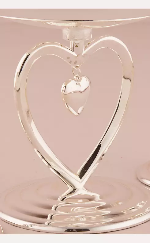 Suspended Heart Unity Candle Holder Image 2