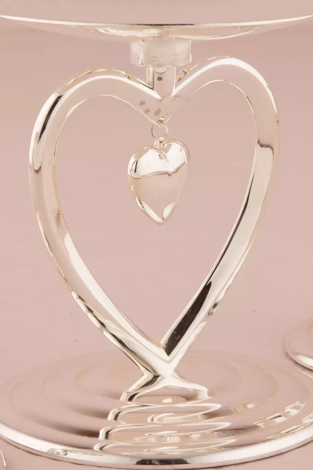 Suspended Heart Unity Candle Holder Image 2