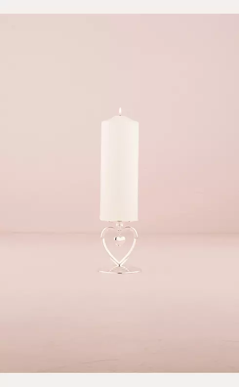 Suspended Heart Unity Candle Holder Image 1