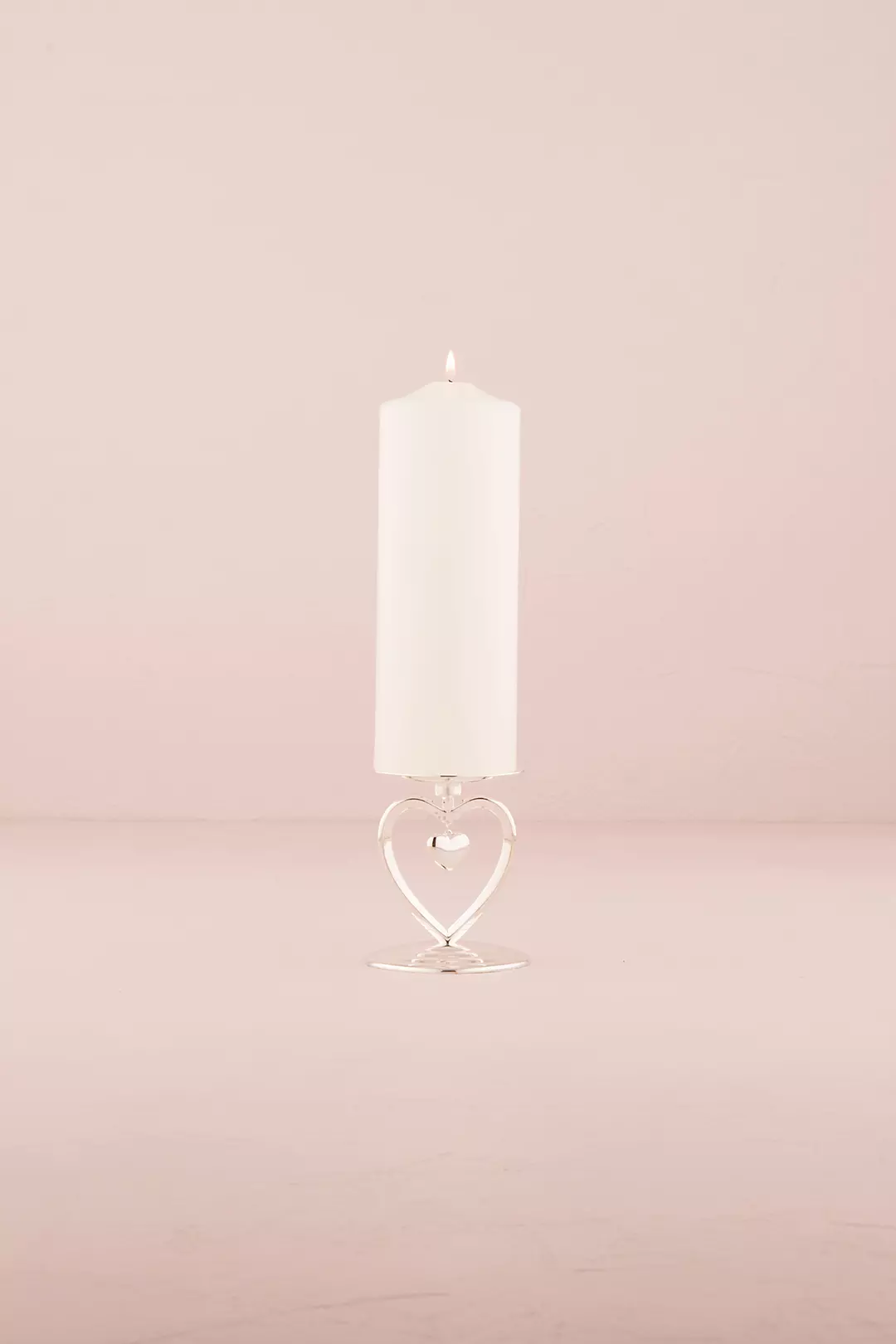 Suspended Heart Unity Candle Holder Image