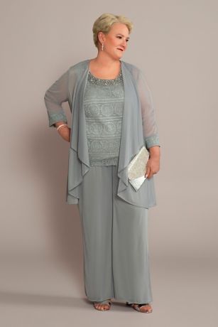 Plus Size Dressy Pant Suits For Weddings Fashion Dresses 5741