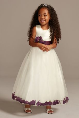 flower girl dresses white and burgundy