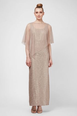 glitter chiffon dress Classy Long Sleeves Chiffon Evening Dress CD0183 – Sparkly Gowns main image 0