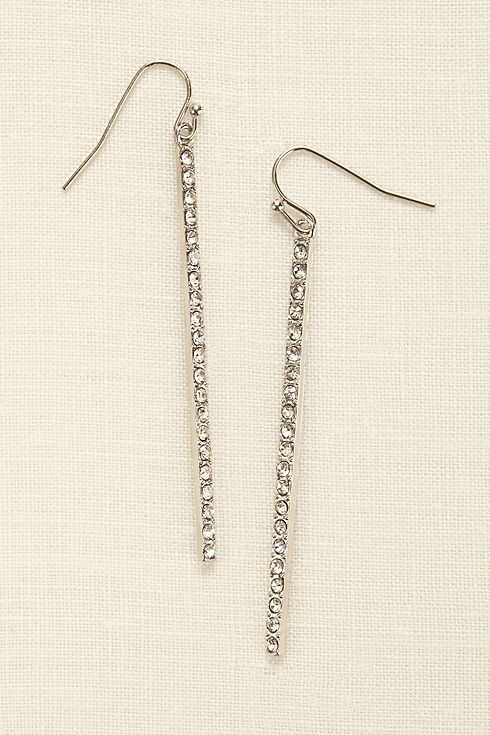 Linear Pave Earrings Image