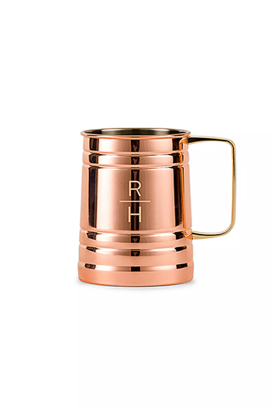 Personalized Stacked Monogram Moscow Mule Stein Image