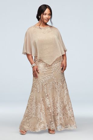 plus size mother of the bride dresses long