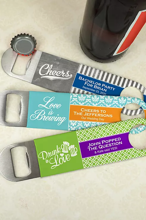 Personalized Vinyl Grip Paddle Bottle Openers Image 1