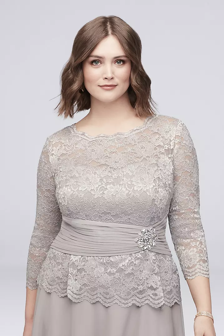 knee length dresses for ladies Black Glitter Mesh Overlay V Neck Long Sleeve Dress – PINKCOLADA main image 1