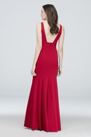 neoprene bridesmaid dress