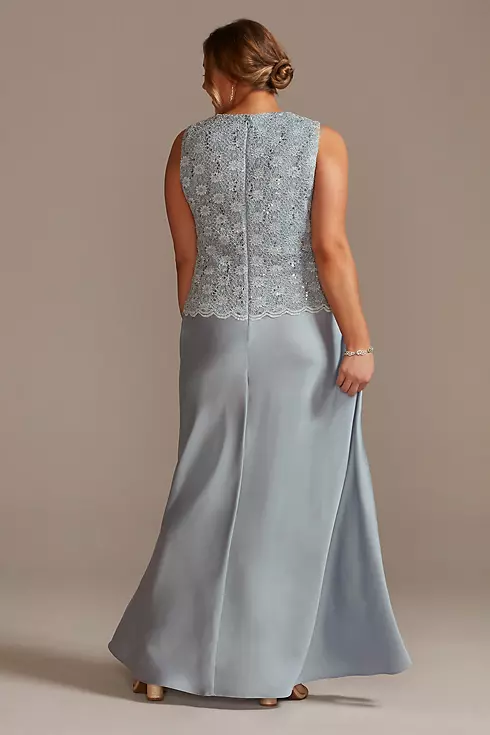 Flowy A-Line Dress with Lace Bodice and Jacket Image 4