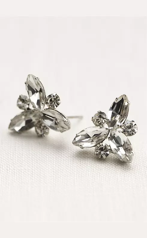 Crystal Starburst Stud Earrings Image 1