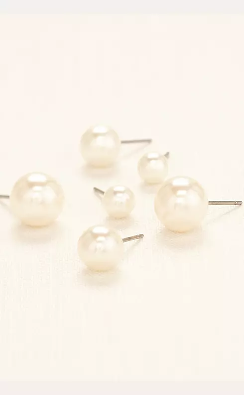 Trio of Pearl Studs Image 2
