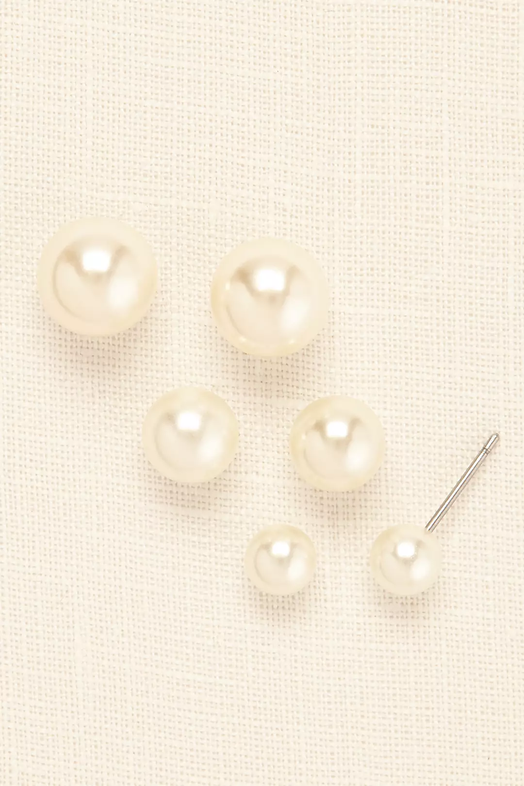 Trio of Pearl Studs Image