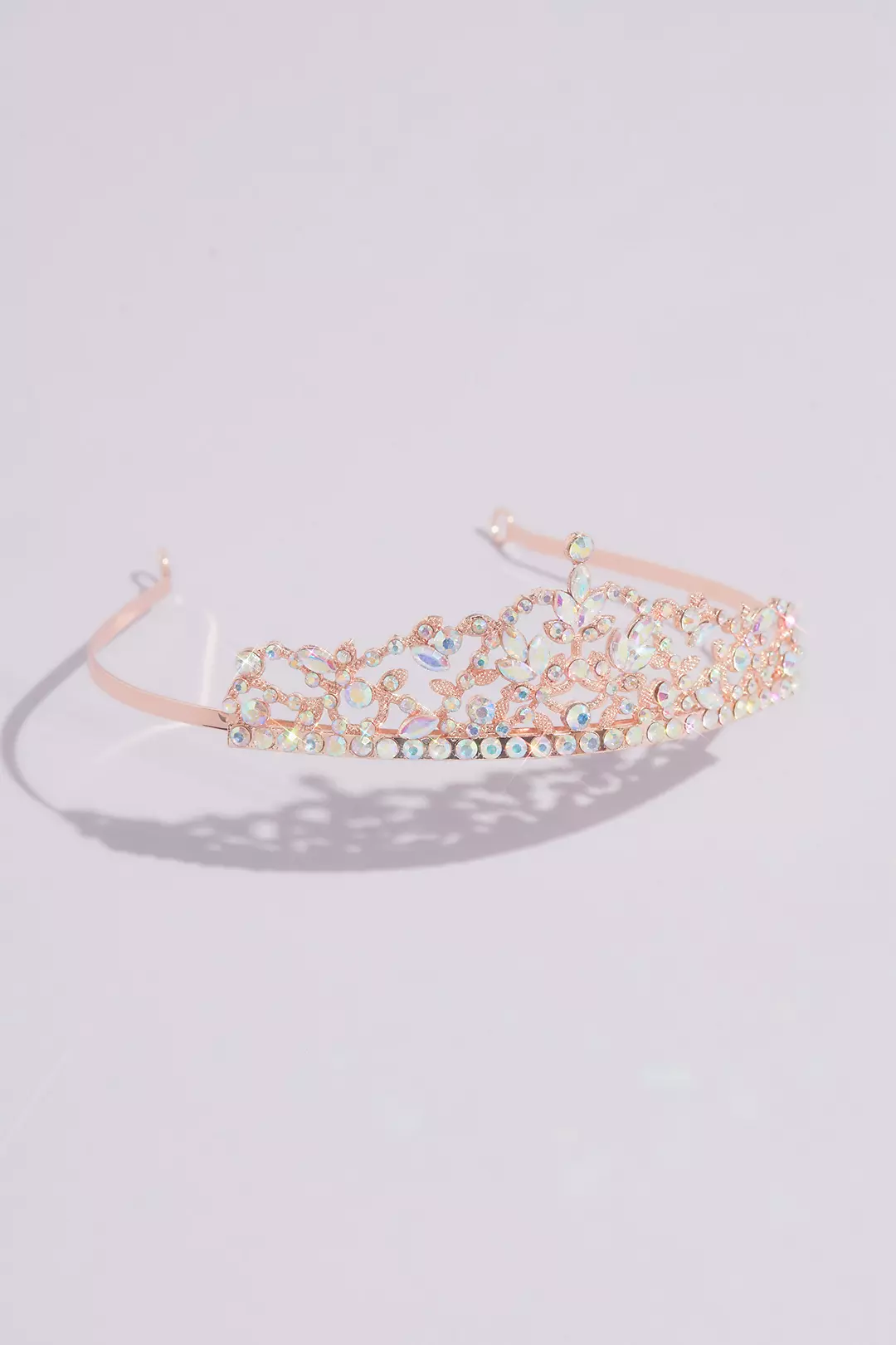 Scalloped Crystal Quinceanera Crown Image