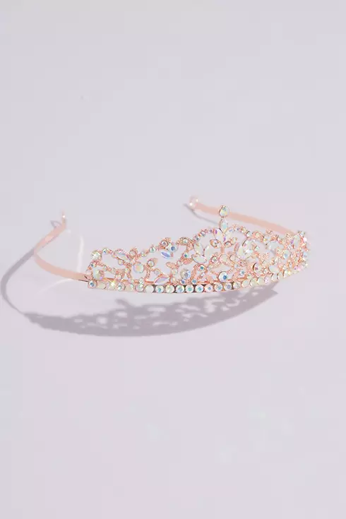 Scalloped Crystal Quinceanera Crown Image 1