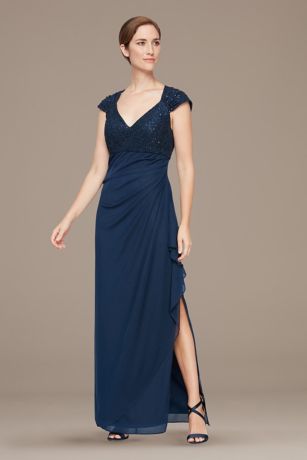 blue empire waist dress