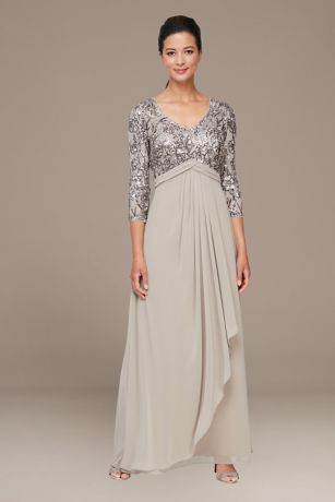 sachin and babi light blue dress Empire Waist Mother of the Bride & Groom Dresses & Attire| Dillard's main image 0
