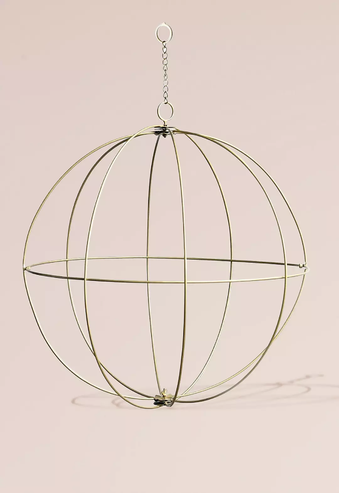Gold Wire Sphere Chandelier Image