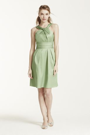 David's bridal y sales neck dress