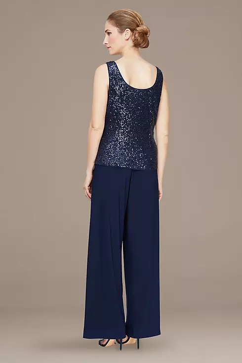 Sequin Tank and Cascade Jersey Jacket Set Image 4