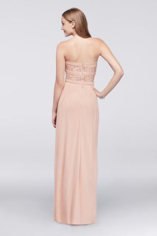 Matte Jersey Gown with Ruched Bodice | David's Bridal