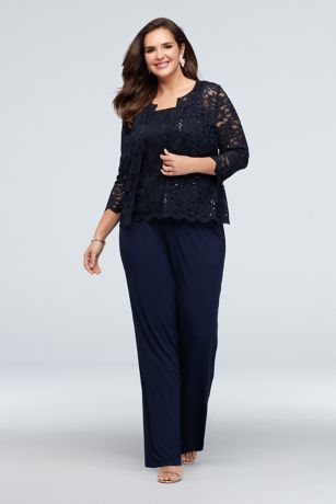 plus size wedding guest pants outfits